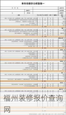 福州装修报价查询网