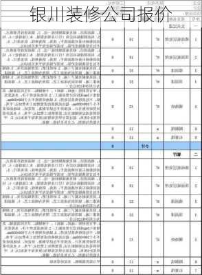 银川装修公司报价