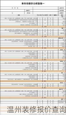 温州装修报价查询