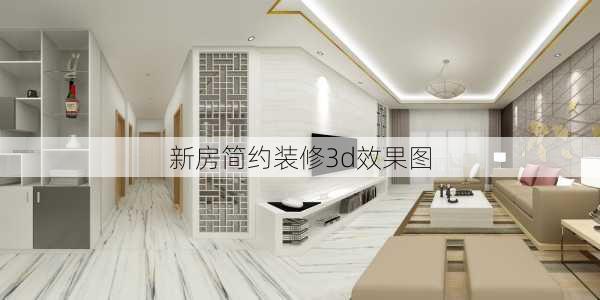 新房简约装修3d效果图