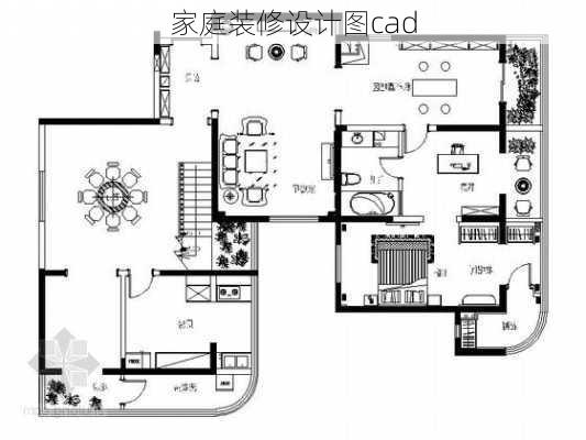 家庭装修设计图cad