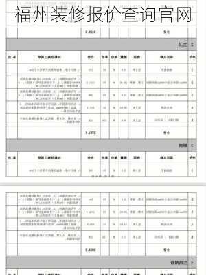 福州装修报价查询官网