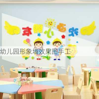 幼儿园形象墙效果图手工