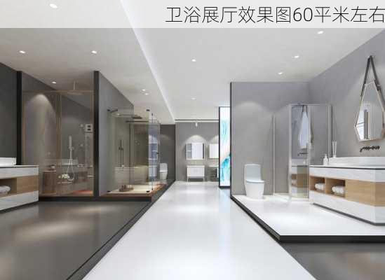 卫浴展厅效果图60平米左右