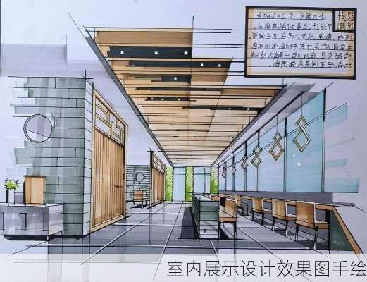 室内展示设计效果图手绘