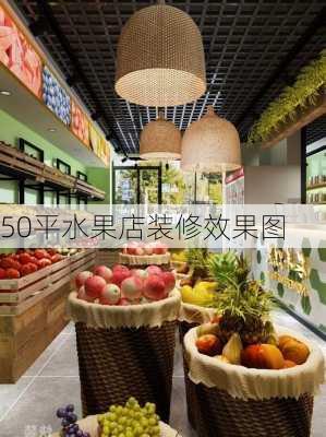 50平水果店装修效果图