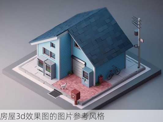 房屋3d效果图的图片参考风格